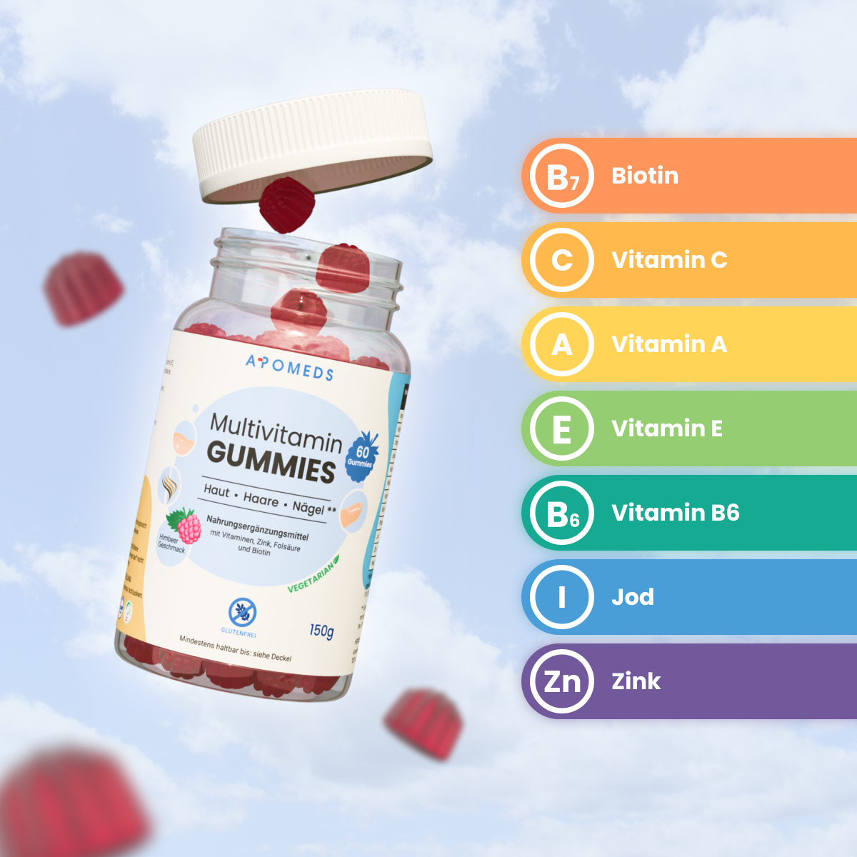 Multivitamine für Haare, Haut & Nägel
